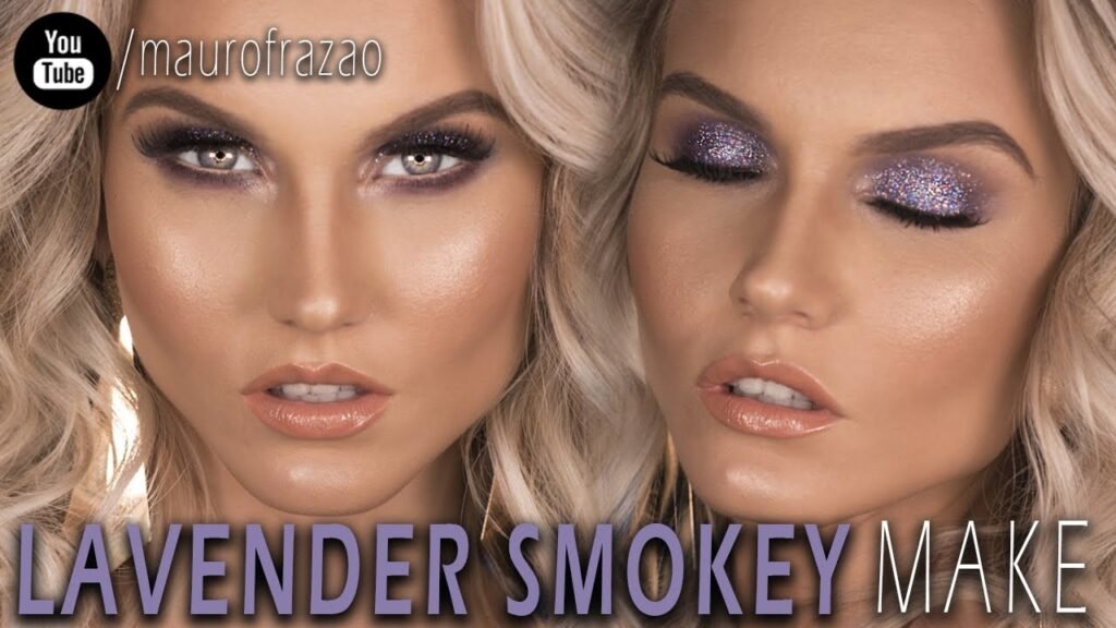 TUTORIAL COMPLETO MECHAS + MAKE GLAM LAVANDER | BLOND HAIR + MAKEUP GLAM TUTORIAL  @MAUROFRAZAO