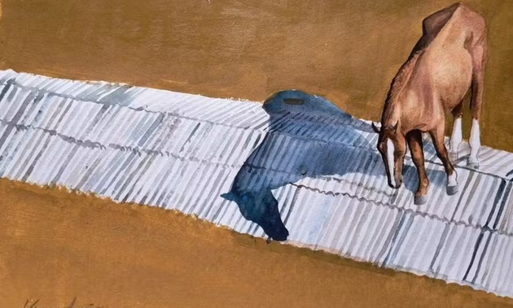 Pintura do cavalo ‘Caramelo’ é leiloada e chega a R$ 130 mil para ajudar o Rio Grande do Sul