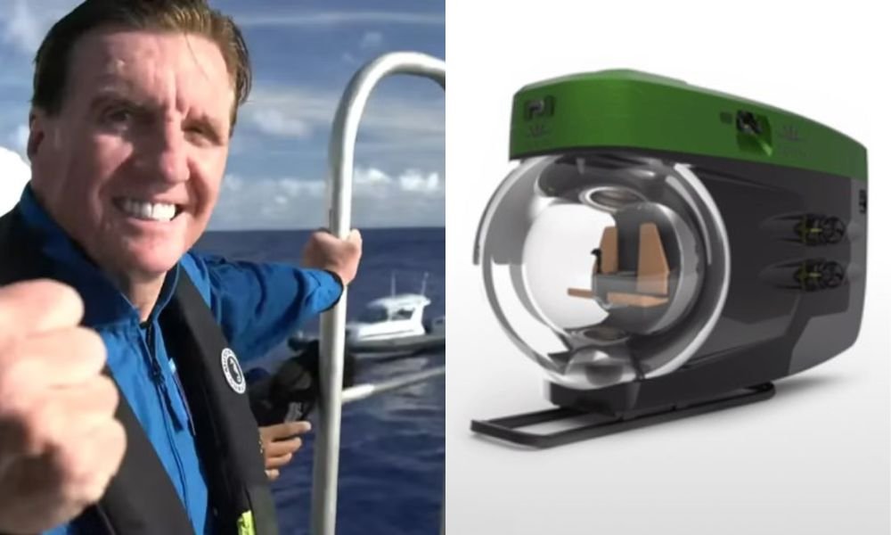 Internautas debocham de submarino que bilionário quer usar para descer até o Titanic: ‘Parece uma máquina de café’