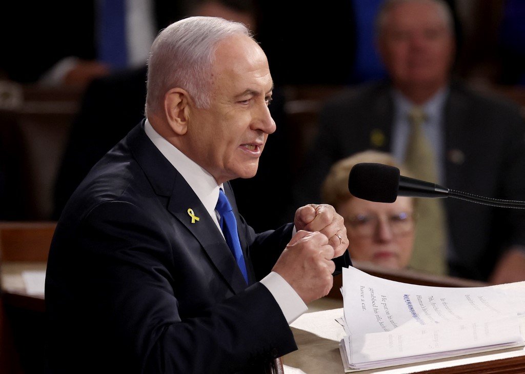 EUA e Israel ‘devem permanecer unidos’, diz Netanyahu no Congresso americano