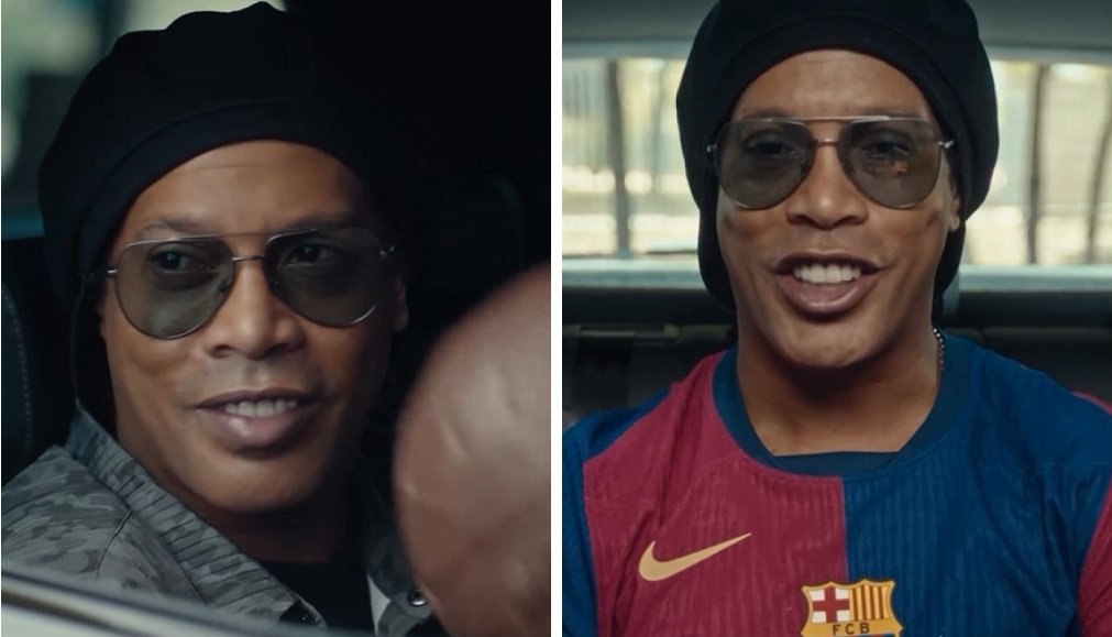 Ronaldinho Gaúcho protagoniza campanha da nova camisa do Barcelona